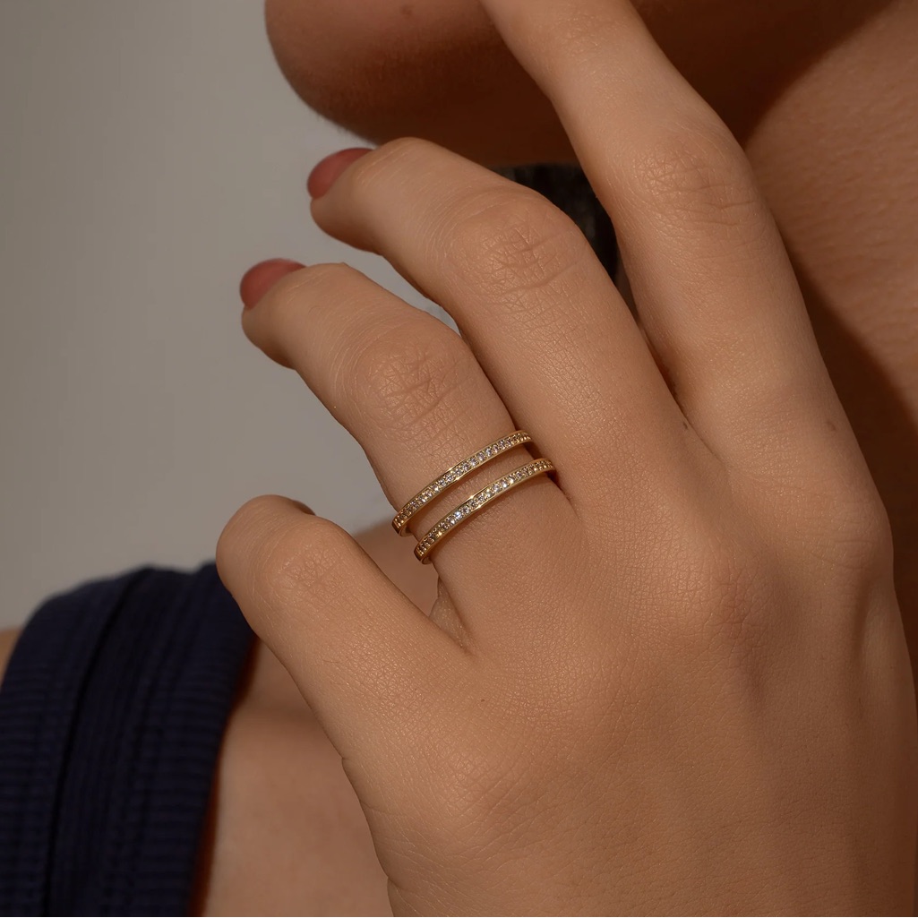 Uncommon James Whim Pav Stacked Ring 58$